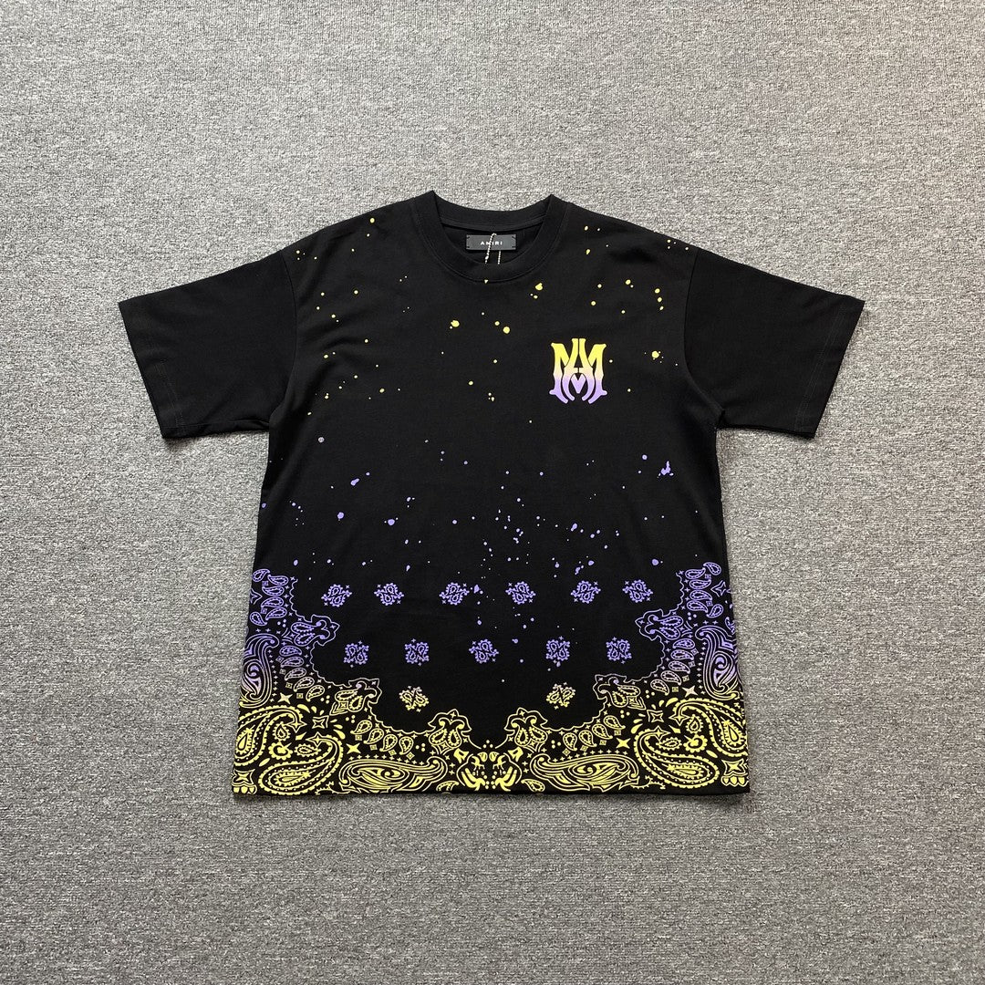 Amiri Bandana Bleach Ma Tee Black