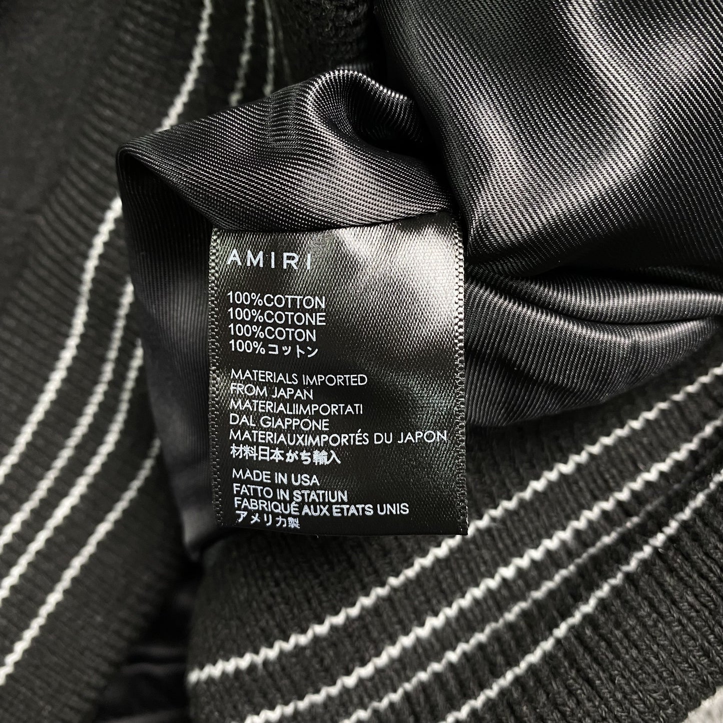 Amiri Bones Bomber Jacket Black