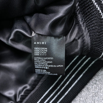 Amiri Bones Bomber Jacket Black Blue