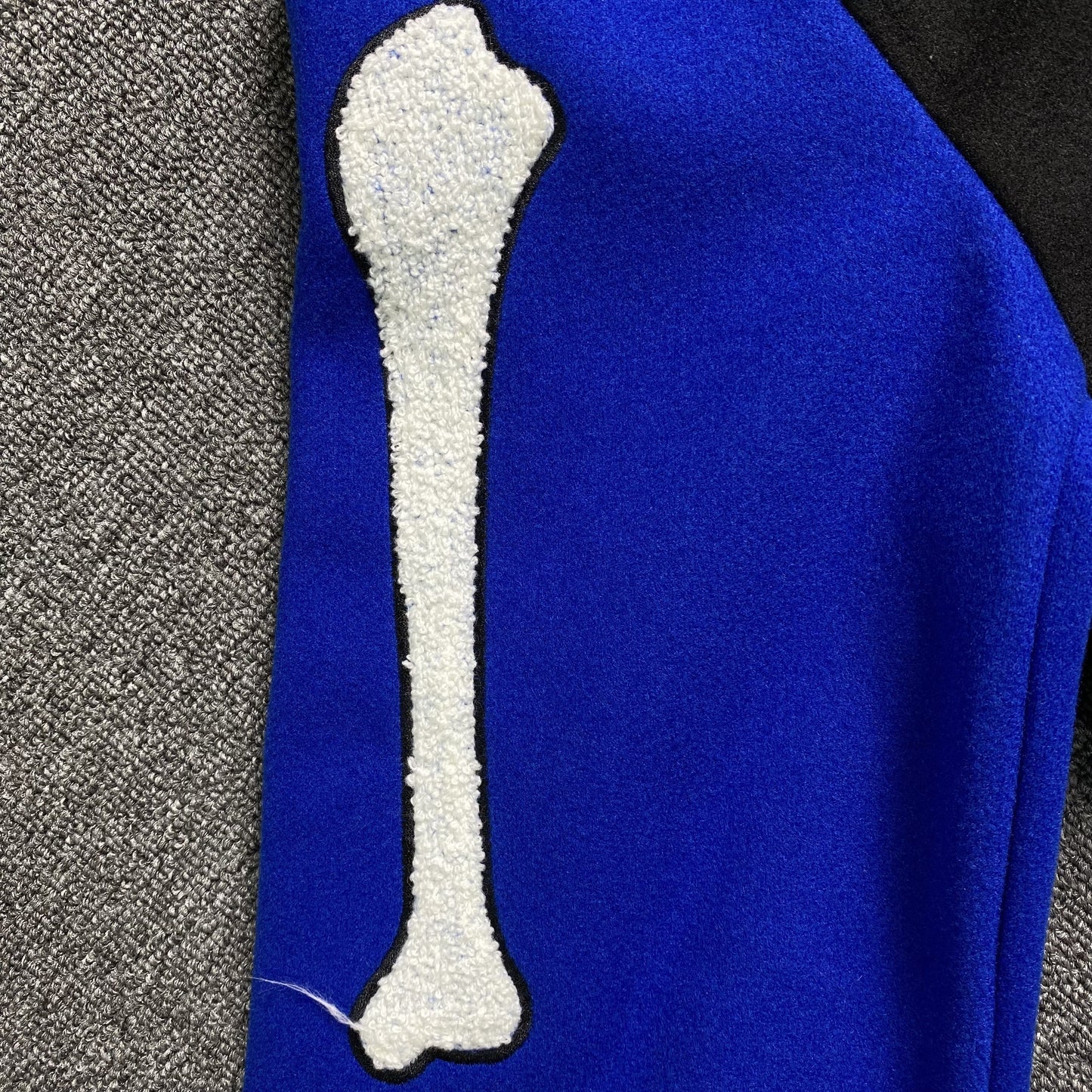 Amiri Bones Bomber Jacket Black Blue