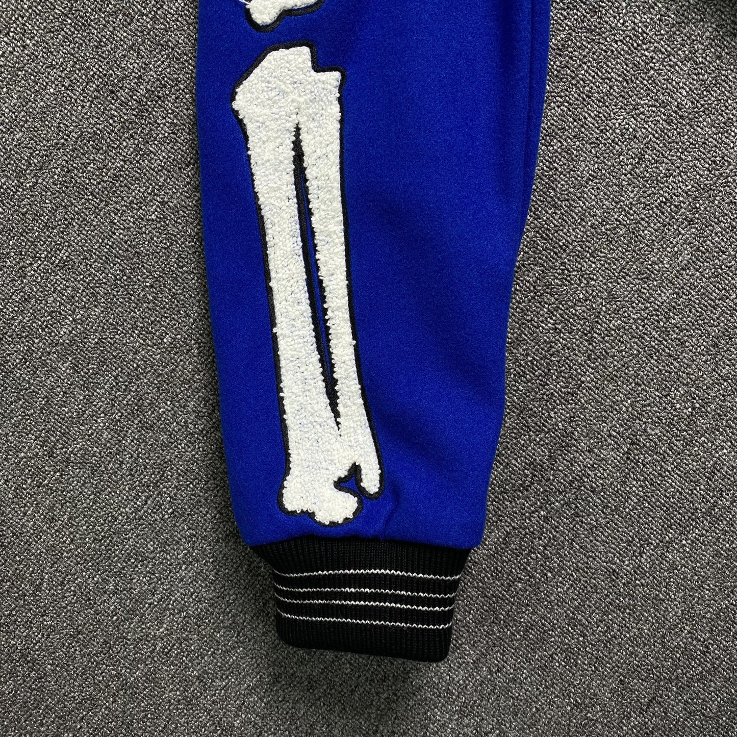 Amiri Bones Bomber Jacket Black Blue