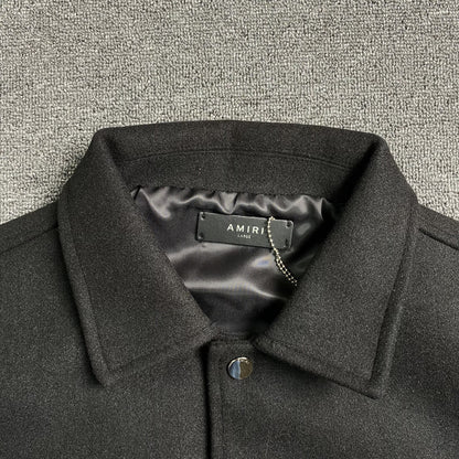 Amiri Bones Bomber Jacket Black Blue