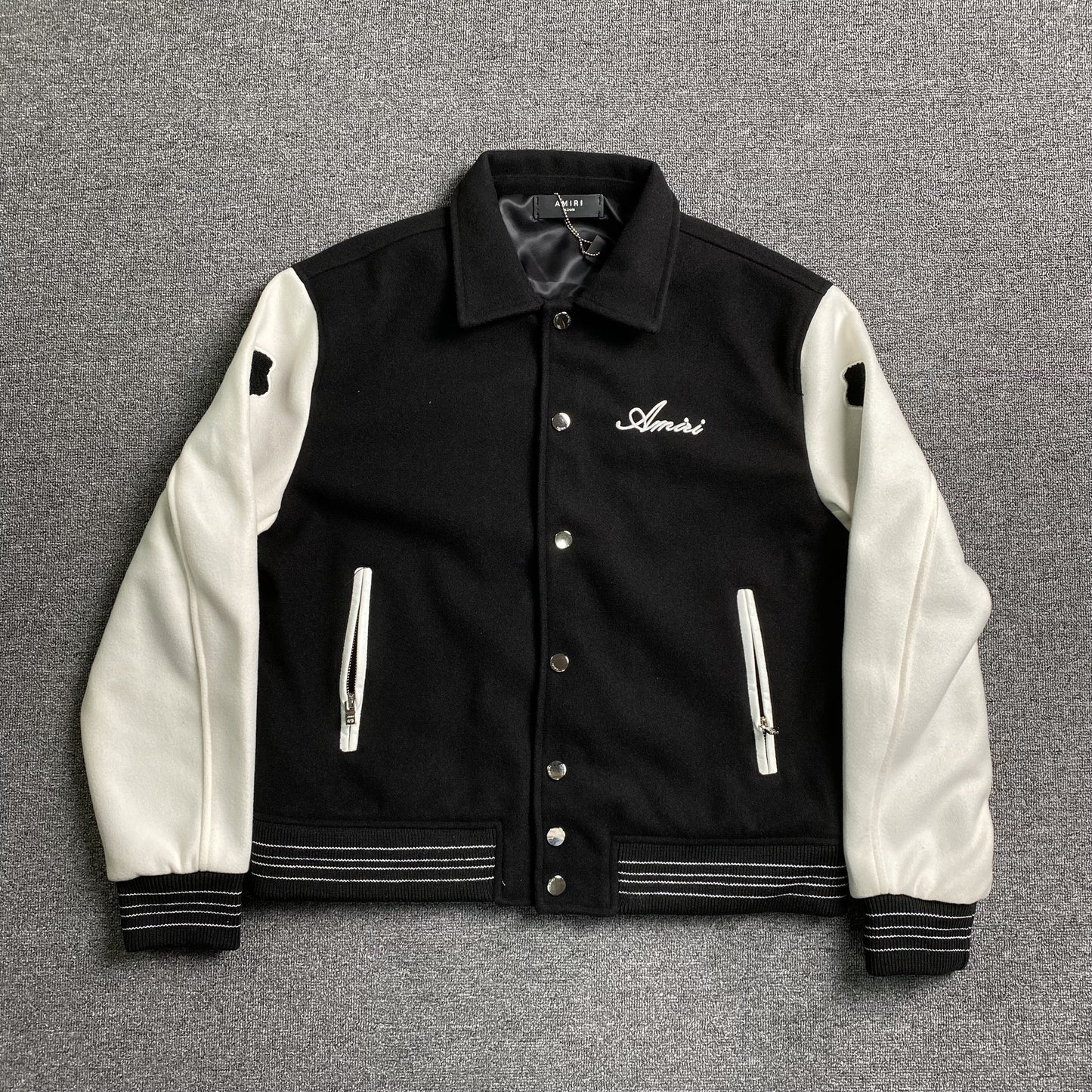 Amiri Bones Bomber Jacket Black