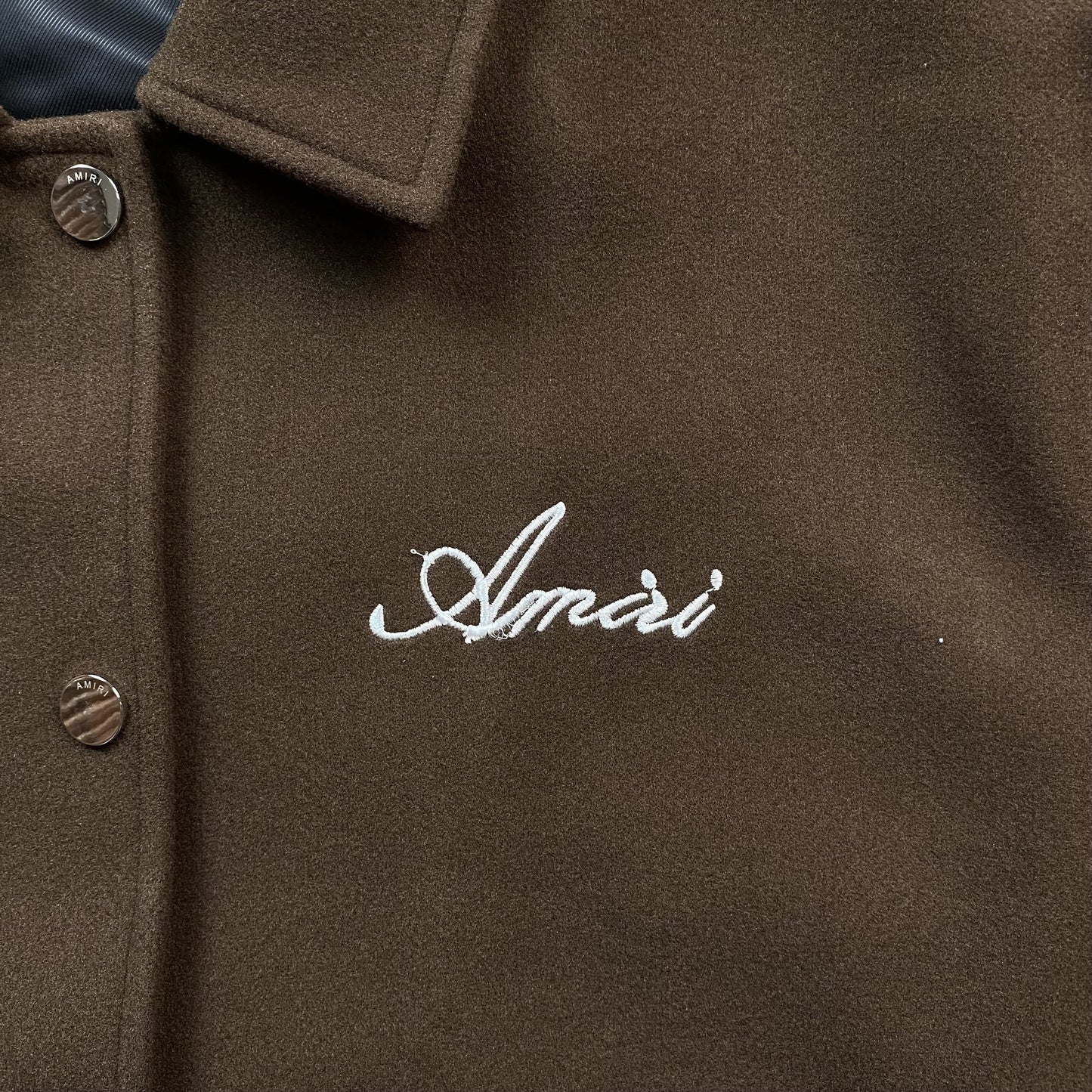 Amiri Bones Bomber Jacket Brown