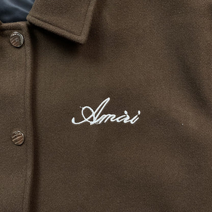 Amiri Bones Bomber Jacket Brown