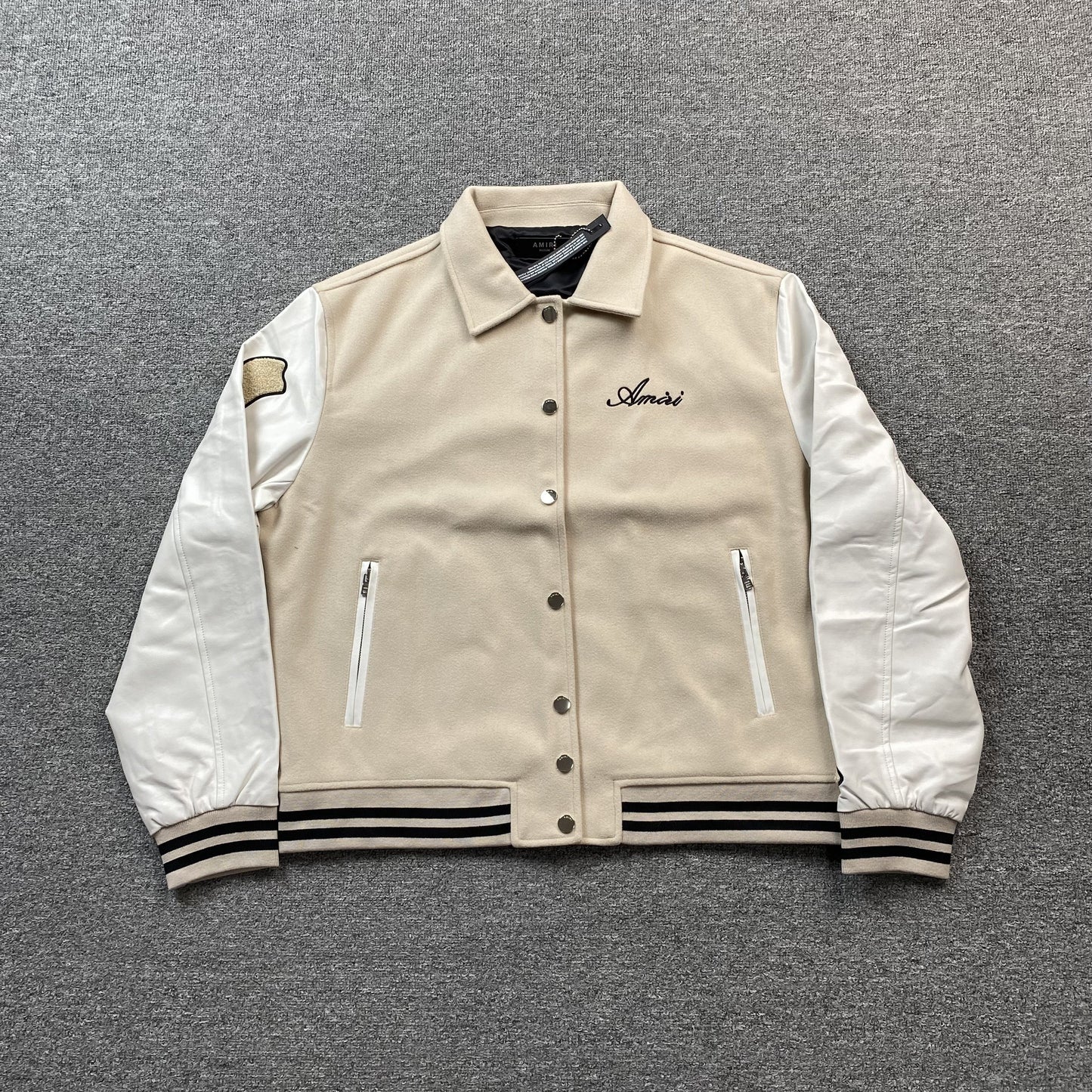 Amiri Bones Bomber Jacket Neutral