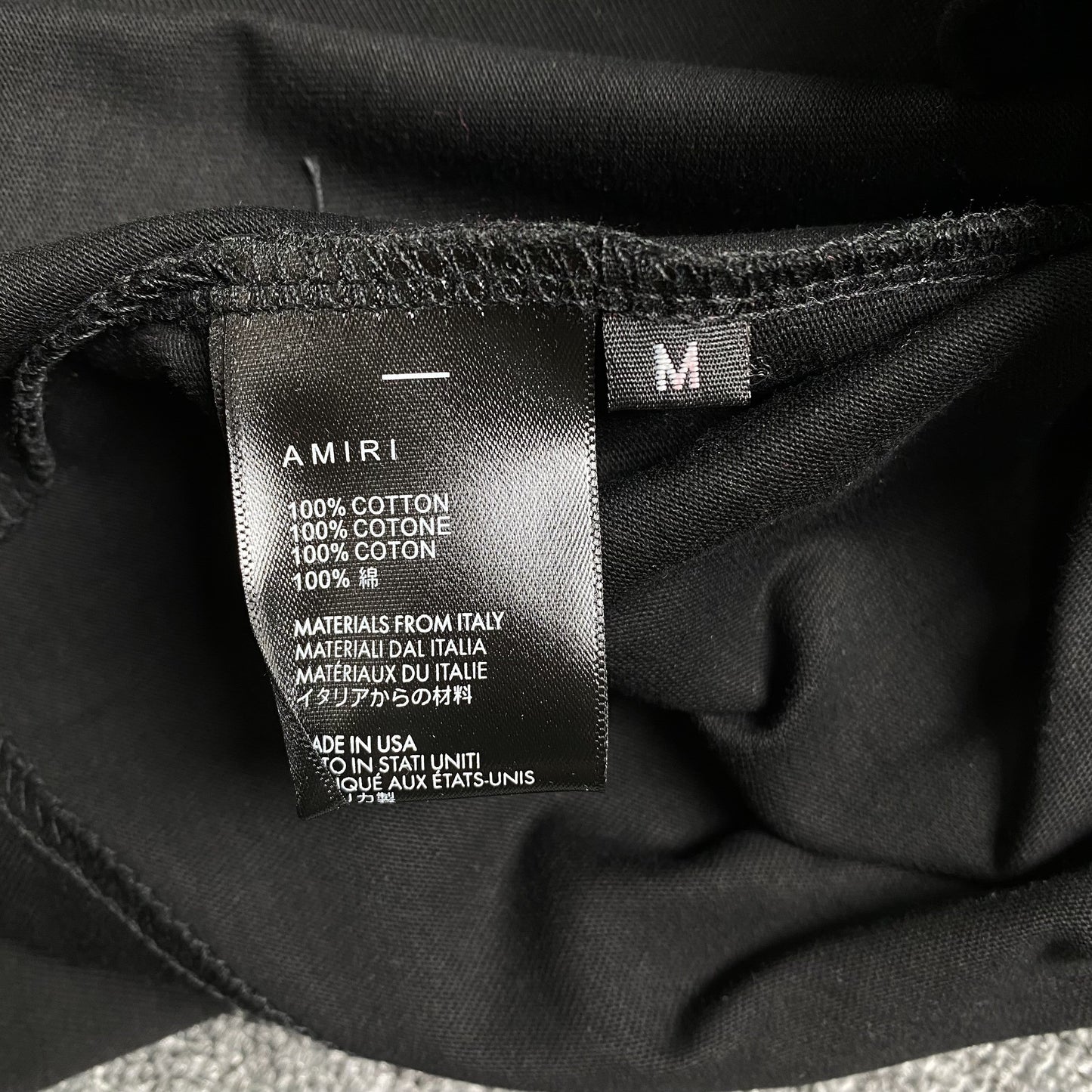 Amiri Bones Tee Black