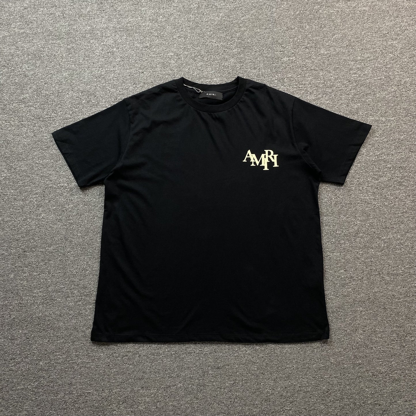 Amiri Champagne Cristal Tee Black