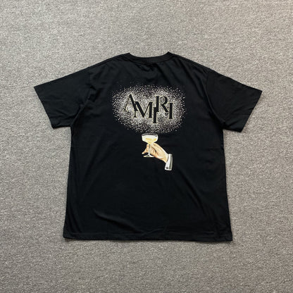 Amiri Champagne Cristal Tee Black