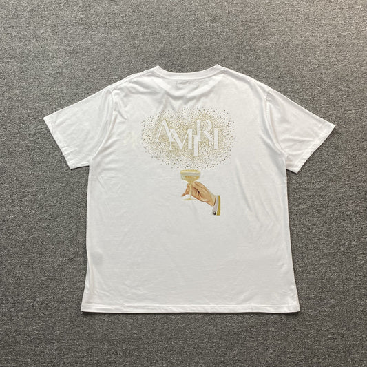Amiri Champagne Cristal Tee White