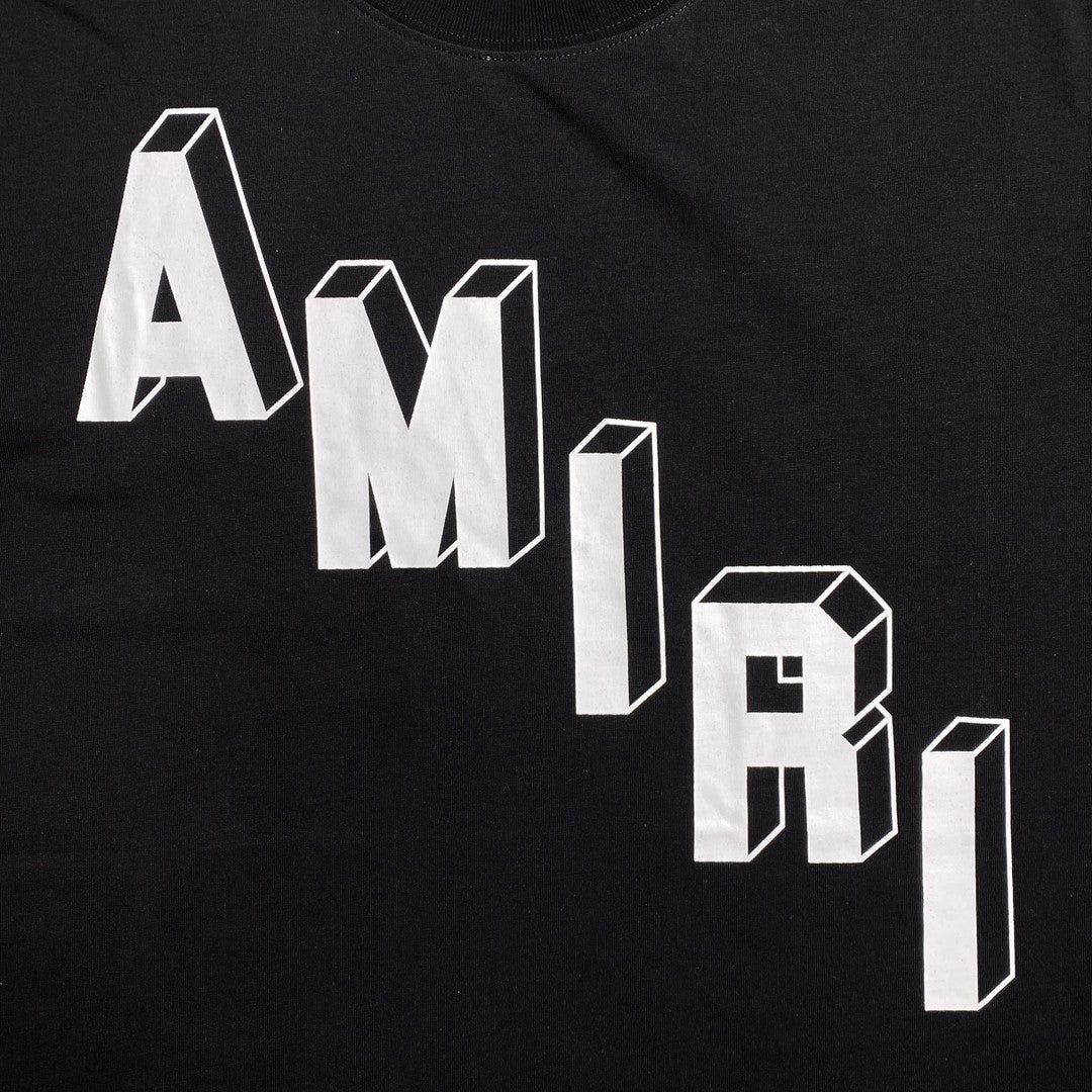Amiri Collegiate Tee Black