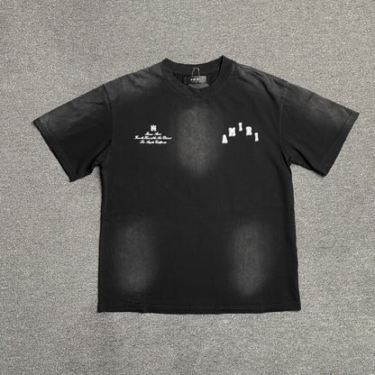 Amiri Collegiate Tee Black