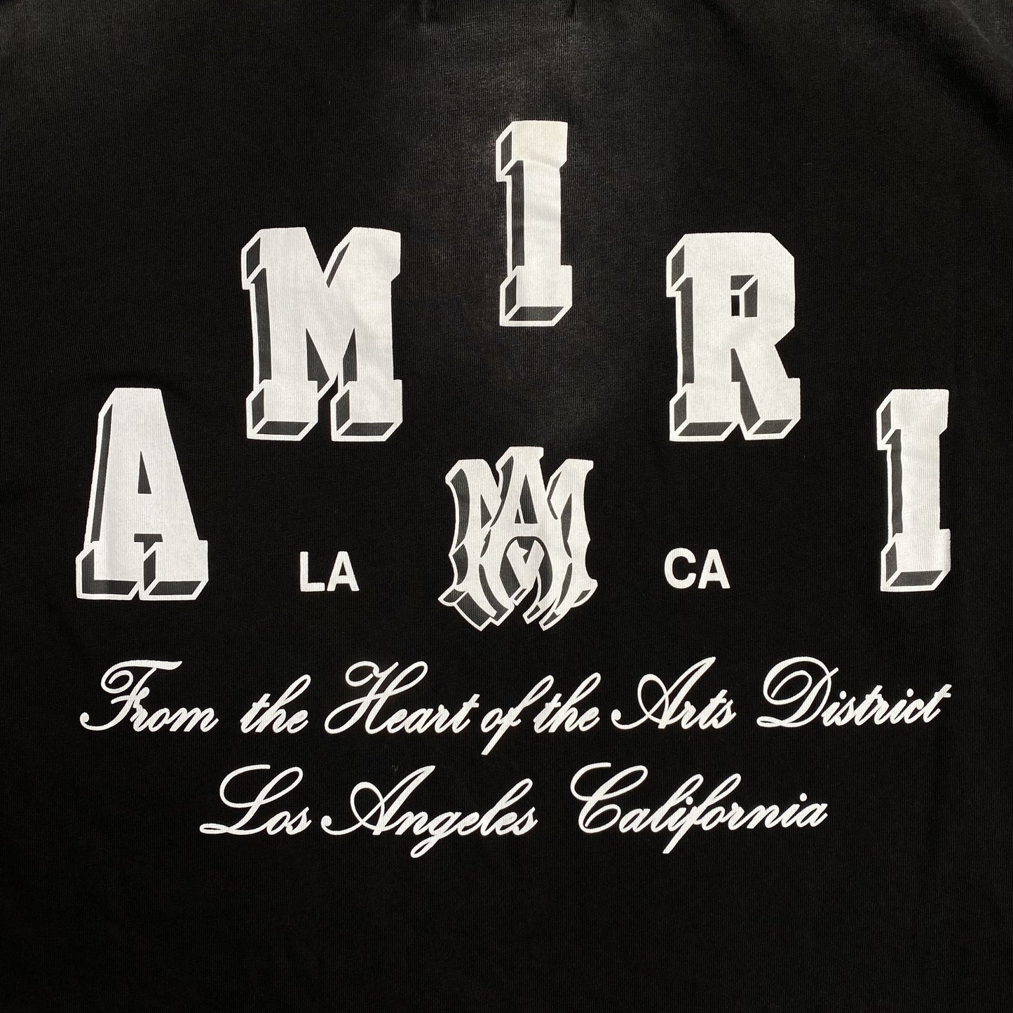 Amiri Collegiate Tee Black
