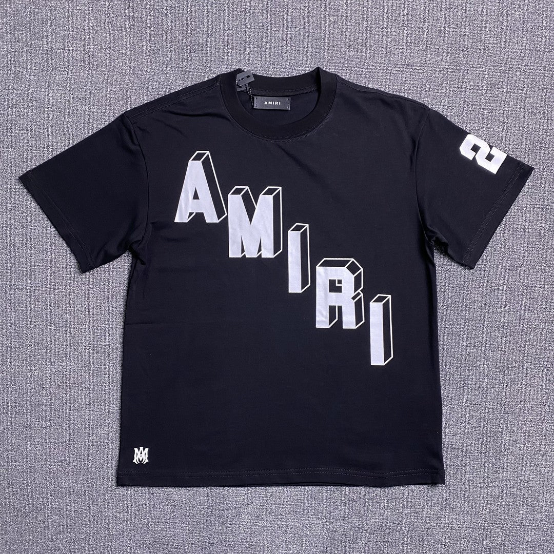 Amiri Collegiate Tee Black