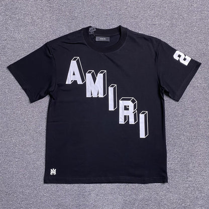 Amiri Collegiate Tee Black