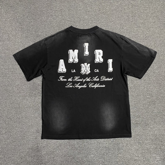 Amiri Collegiate Tee Black