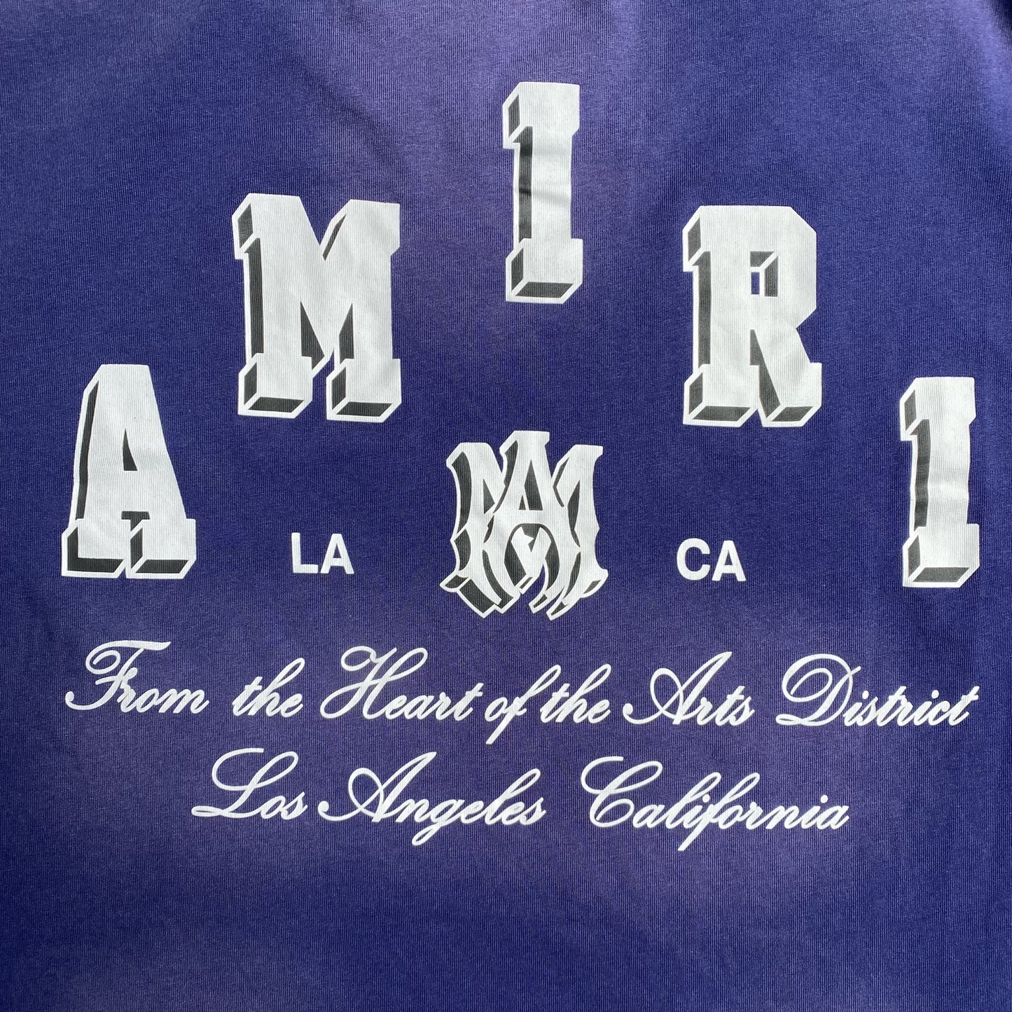 Amiri Collegiate Tee Blue