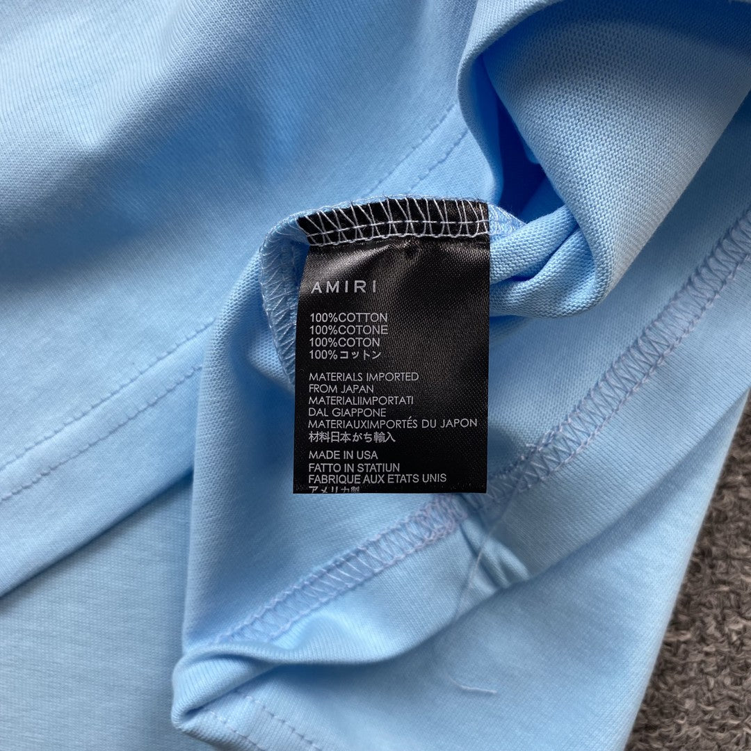 Amiri Collegiate Tee Blue