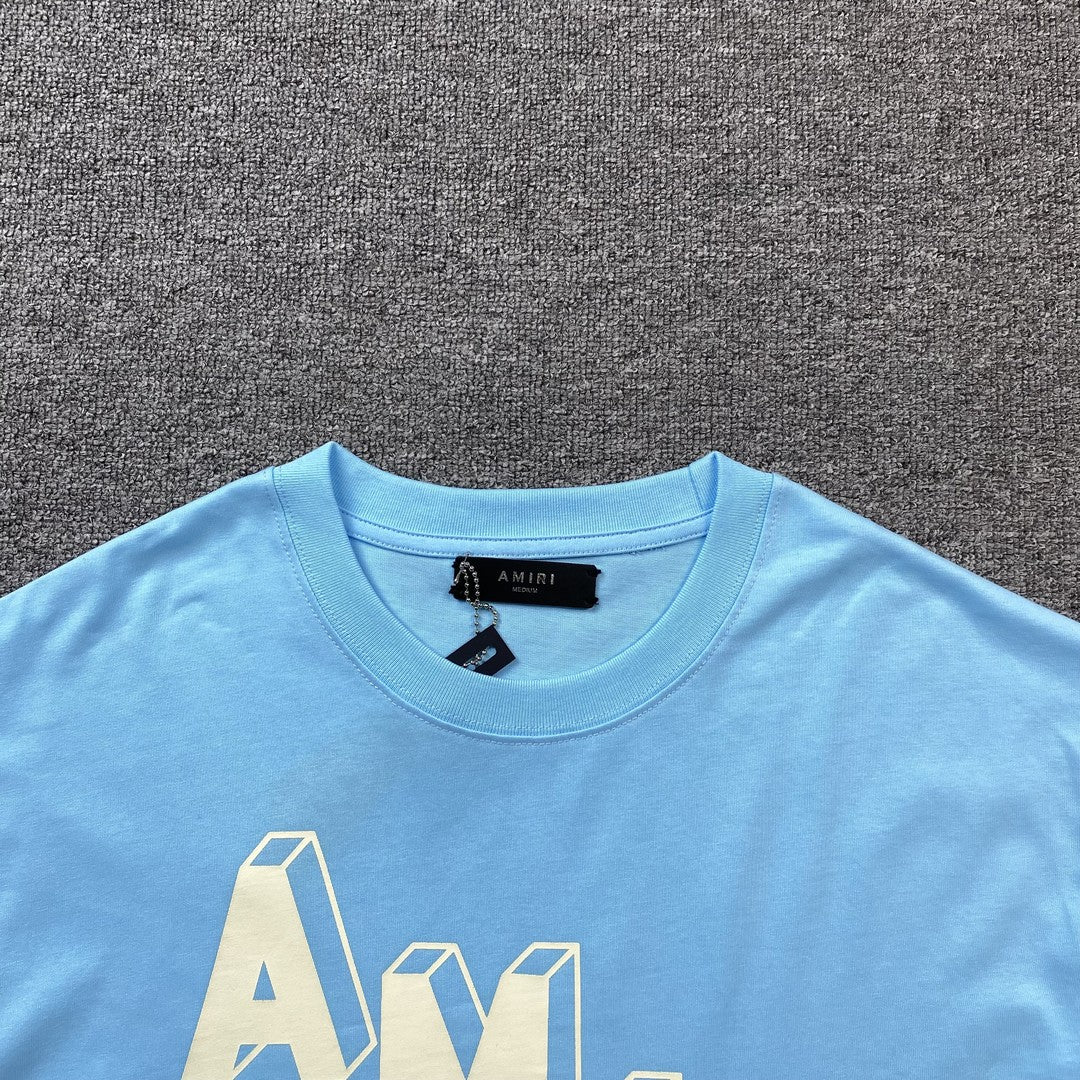 Amiri Collegiate Tee Blue