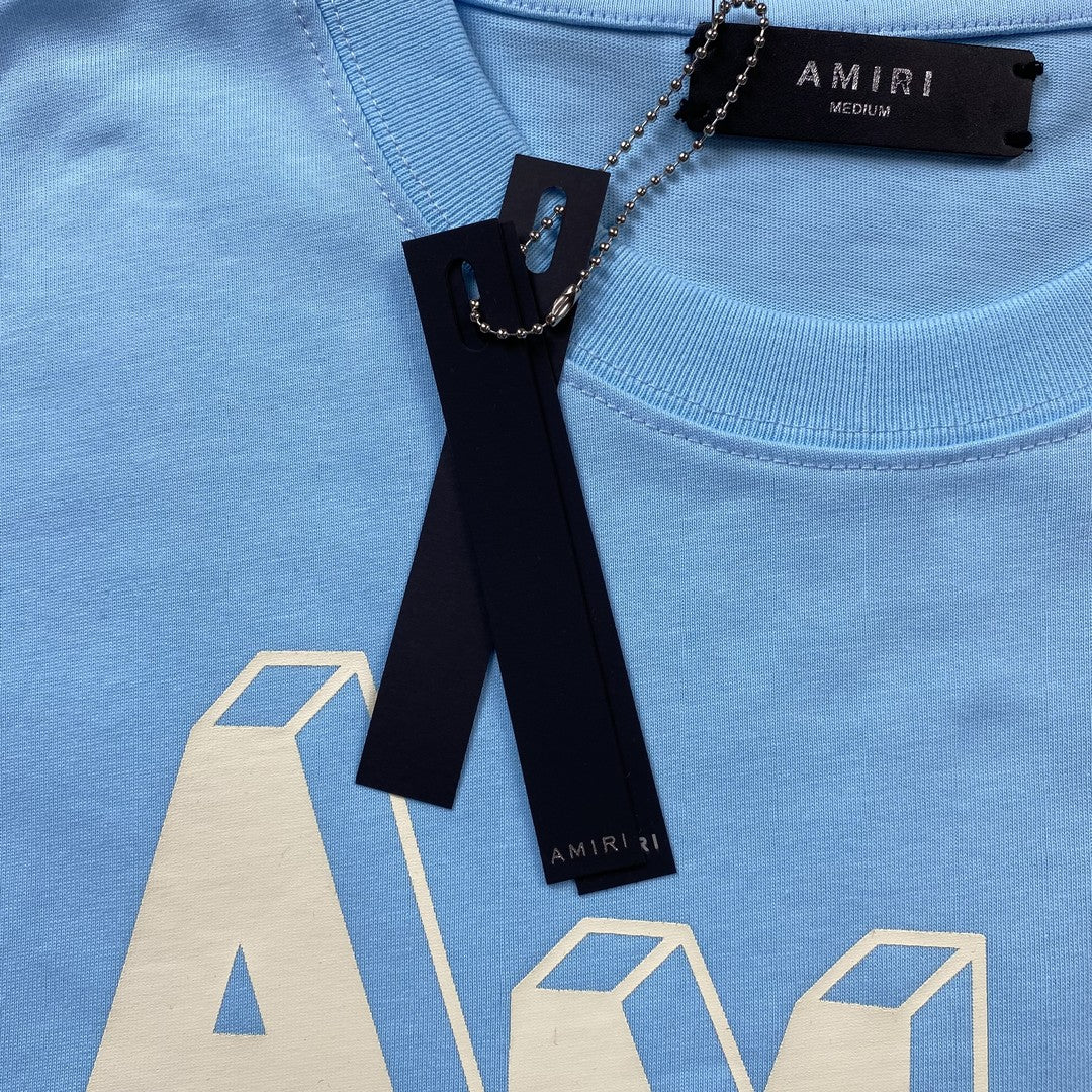 Amiri Collegiate Tee Blue