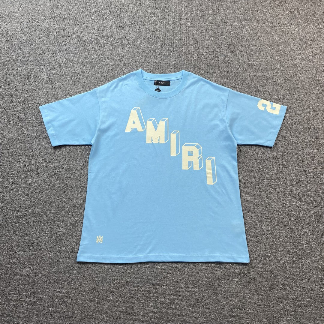 Amiri Collegiate Tee Blue
