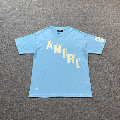 Amiri Collegiate Tee Blue