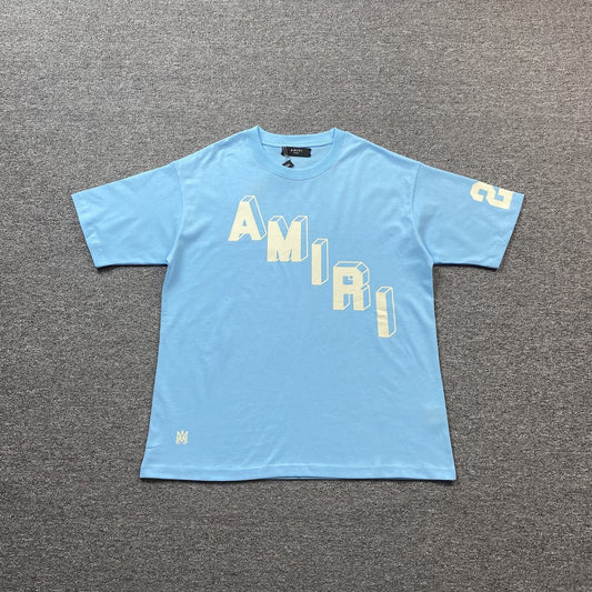 Amiri Collegiate Tee Blue