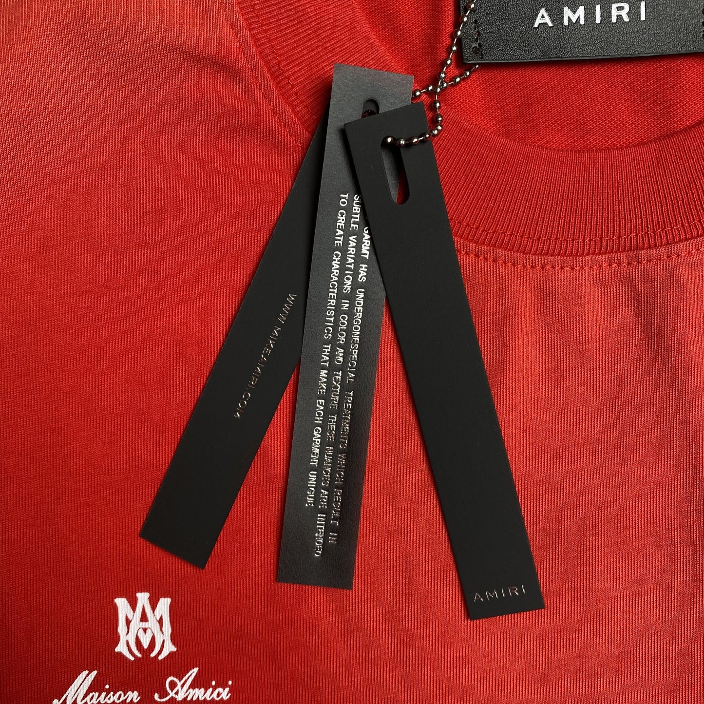 Amiri Collegiate Tee Red