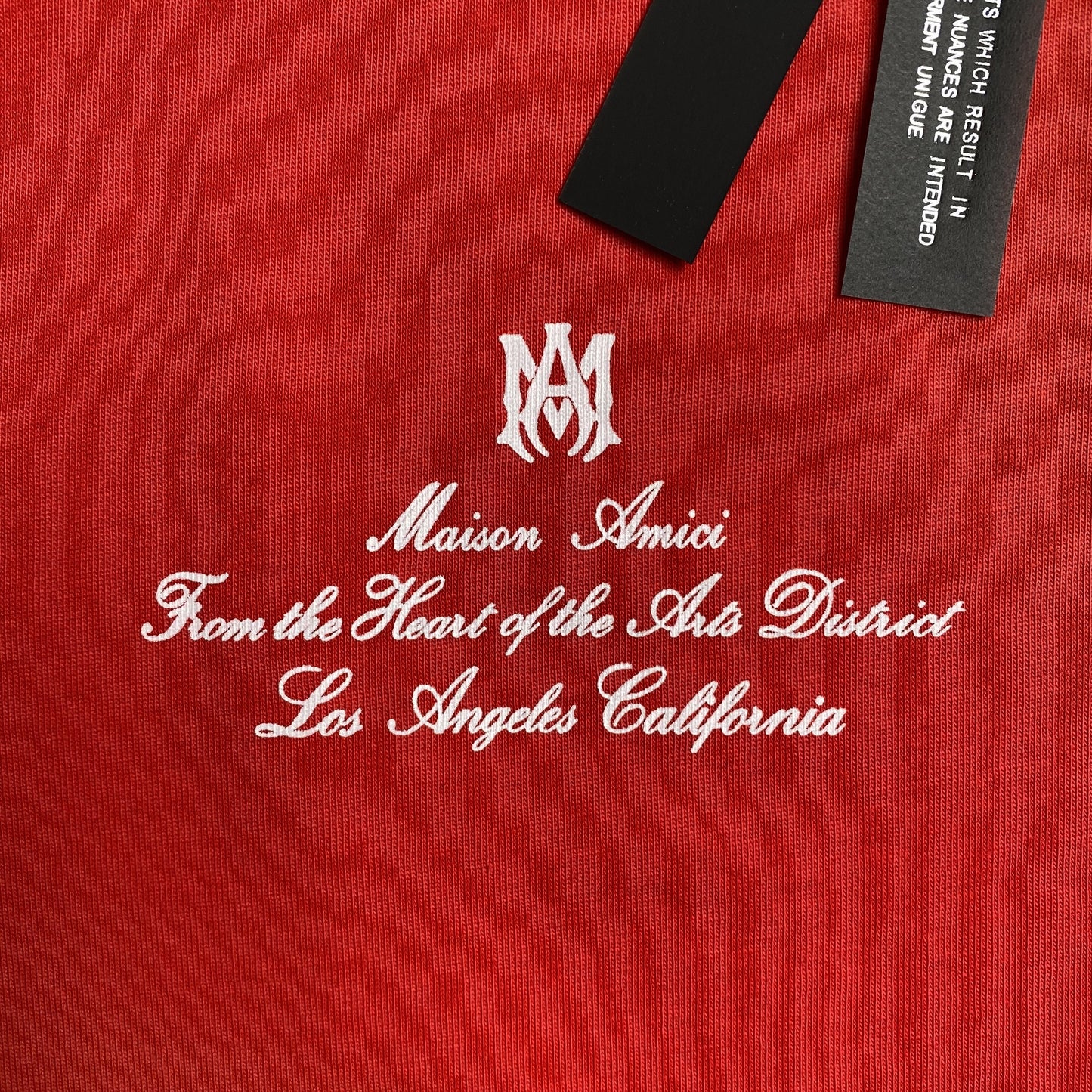 Amiri Collegiate Tee Red