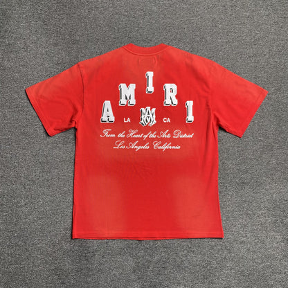 Amiri Collegiate Tee Red