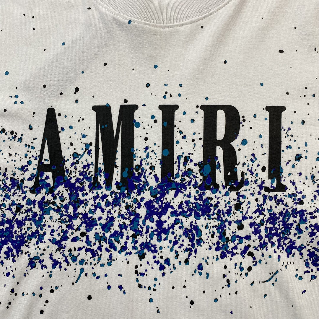 Amiri Crystal Core Logo Tee White