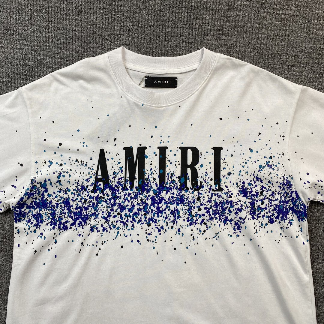 Amiri Crystal Core Logo Tee White
