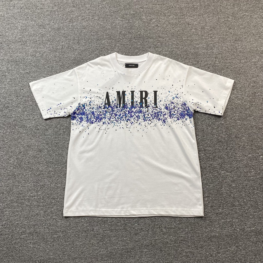 Amiri Crystal Core Logo Tee White