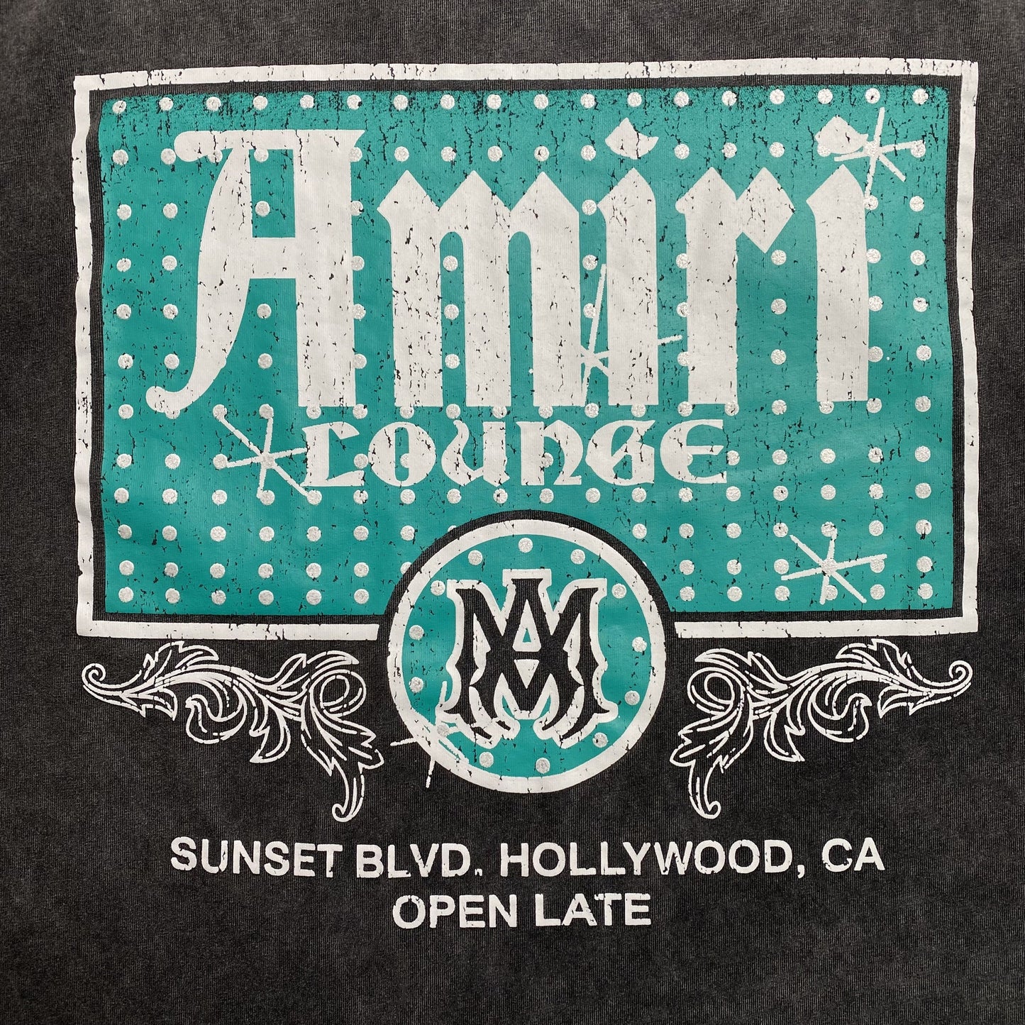 Amiri Crystal Lounge Tee Black