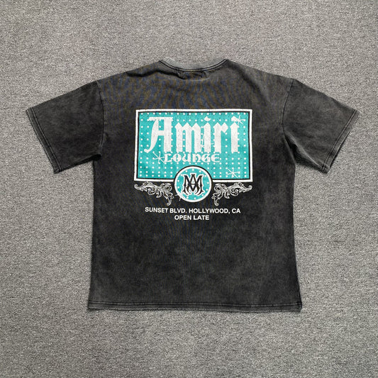 Amiri Crystal Lounge Tee Black