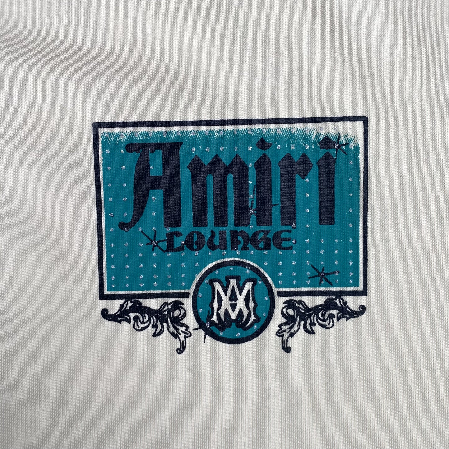 Amiri Crystal Lounge Tee White