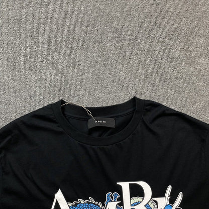 Amiri Dragon Tee Black