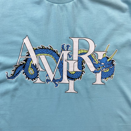 Amiri Dragon Tee Blue