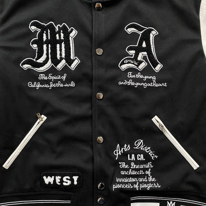 Amiri Dream Team Varsity Bomber Jacket Black