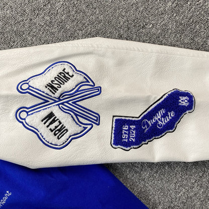 Amiri Dream Team Varsity Bomber Jacket Blue