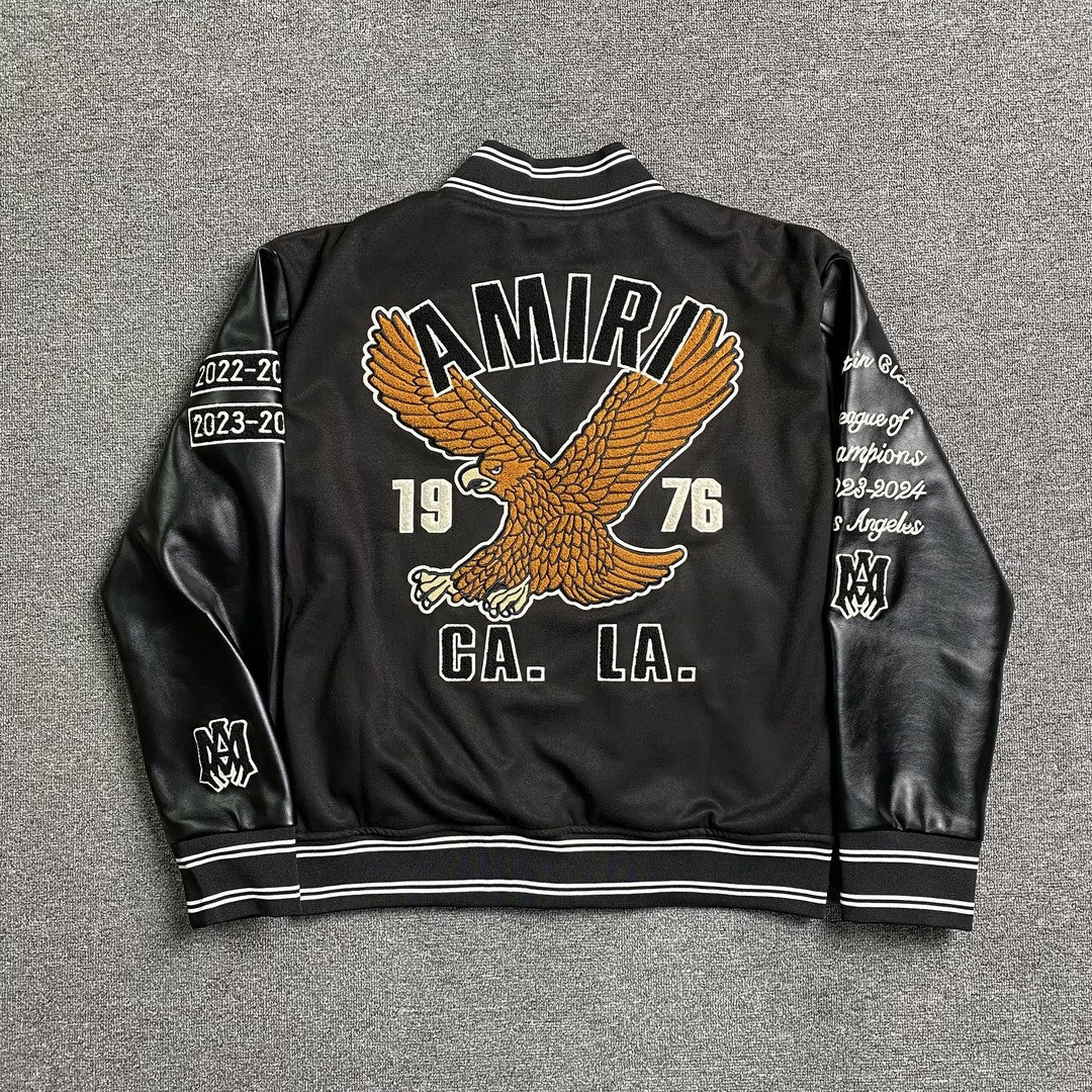Amiri Eagle Bomber Jacket Black