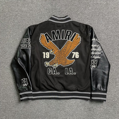 Amiri Eagle Bomber Jacket Black