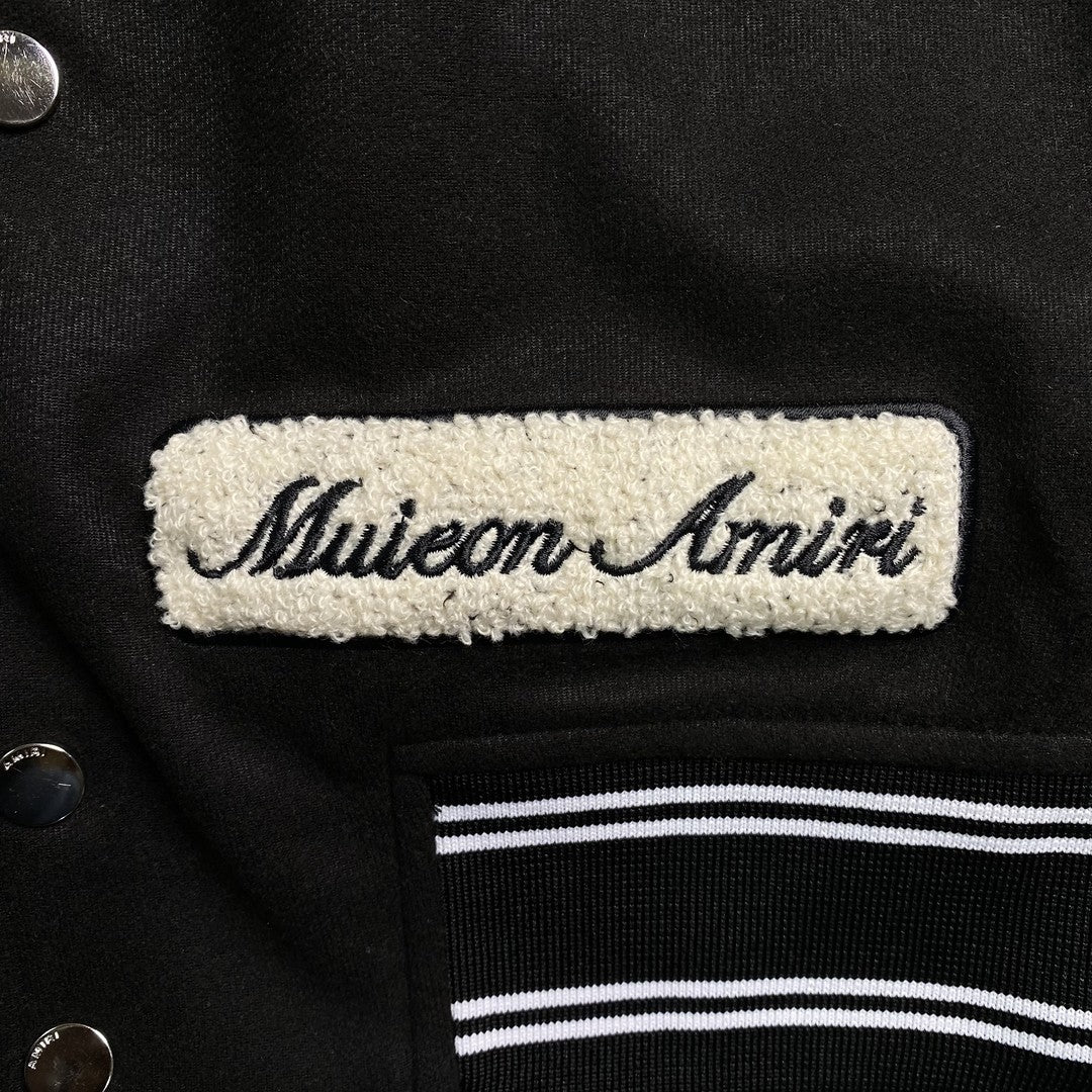 Amiri Eagle Bomber Jacket Black