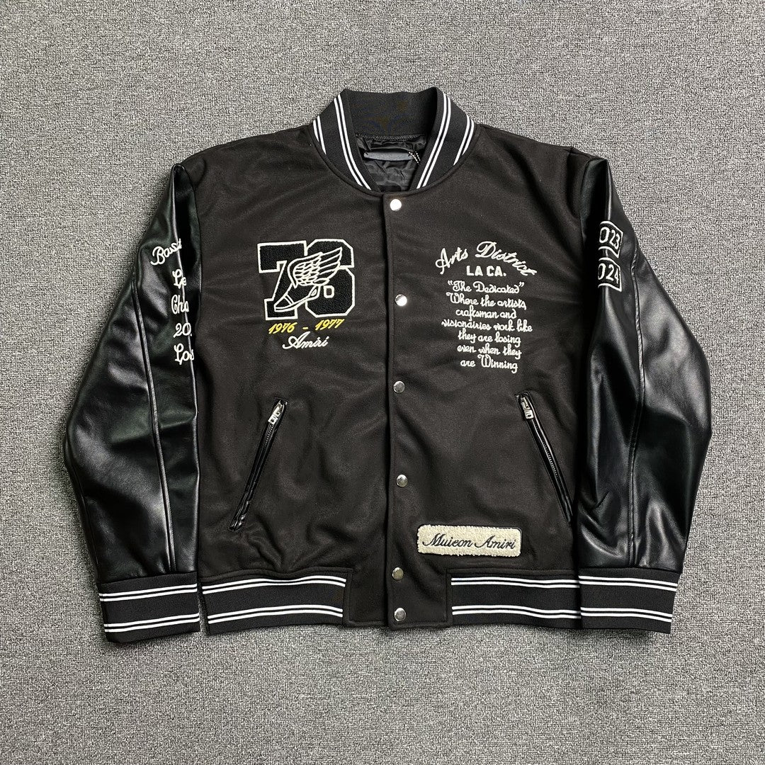 Amiri Eagle Bomber Jacket Black