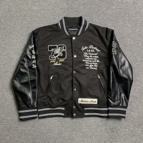 Amiri Eagle Bomber Jacket Black