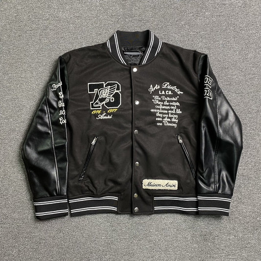 Amiri Eagle Bomber Jacket Black