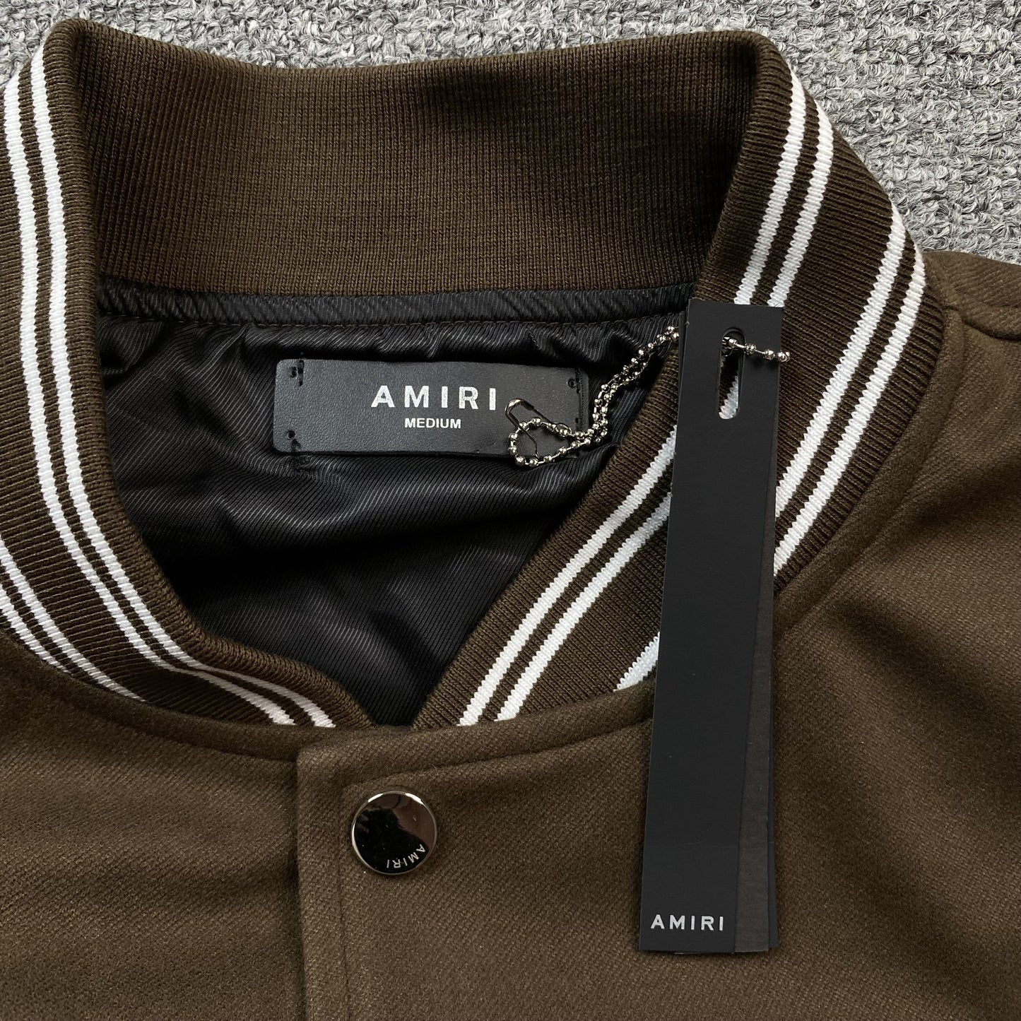 Amiri Eagle Bomber Jacket Brown