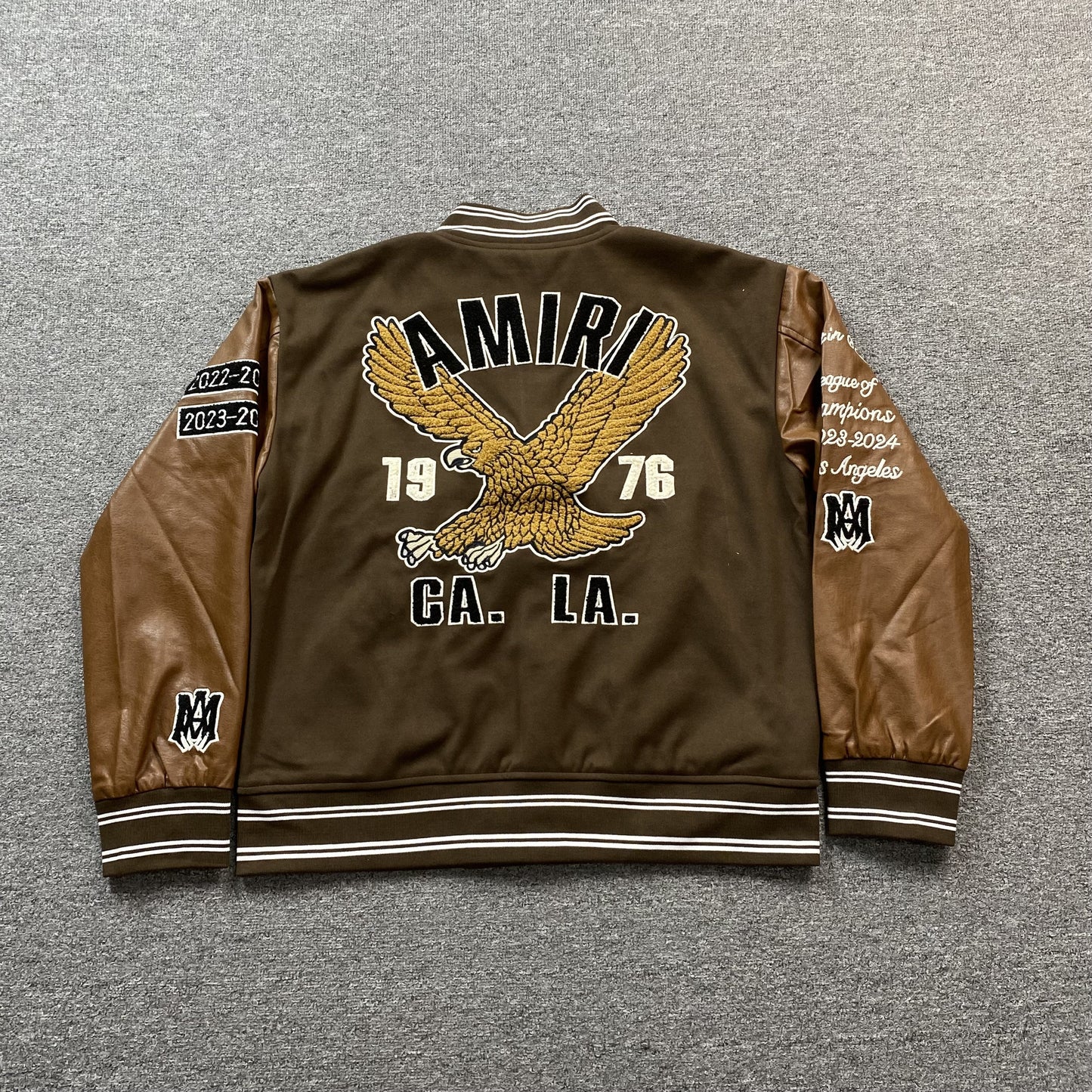 Amiri Eagle Bomber Jacket Brown