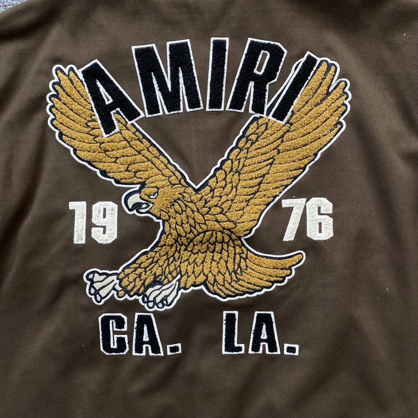 Amiri Eagle Bomber Jacket Brown