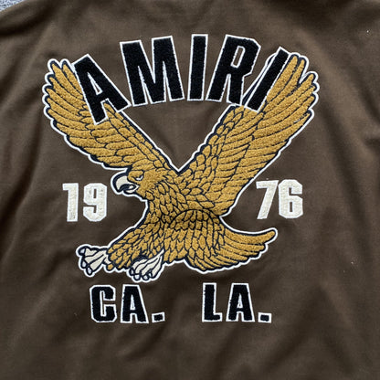 Amiri Eagle Bomber Jacket Brown
